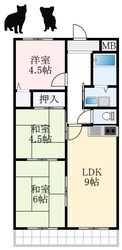 メゾンボヌールの物件間取画像